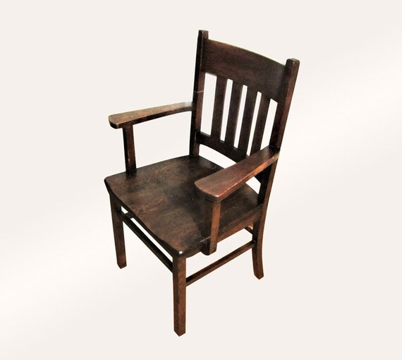 Antique Arts Crafts Arm Chair W4154 Stickley Era