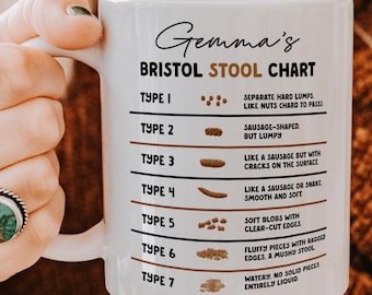 Personalised Bristol Stool Chart Mug, Gastroenterology Nurse Gift