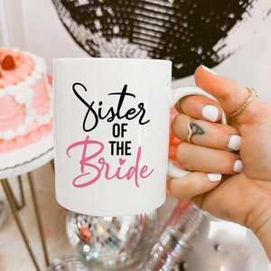 Schwester der Braut, Geschenk für Braut, Schwester Hochzeitsgeschenk, Schwester Hochzeitstag Geschenk, Schwester der Braut Karte, Hochzeitsfeier Danke Geschenk