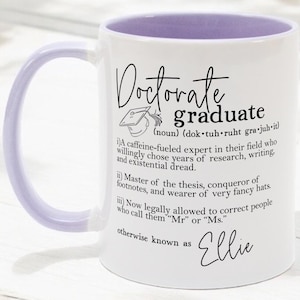 Caneca de Doutorado, Definição Profissional de Doutorado, Presente de Formatura para Estudante de Doutorado, Presente de Orgulho.