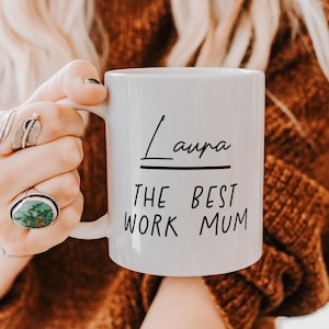 Die beste Arbeit Mama Tasse, Mama Geburtstag Arbeit Mama Geschenk, Mitarbeiter Freundin Geschenk, Lieblings Kollegin Tasse, Geschenk für Mitarbeiterin, Chefin Geschenk Büro