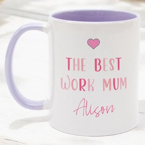 Mug meilleur travail maman, cadeau travail maman, cadeau ami collègue, tasse collègue préférée, cadeau pour collègue, cadeau femme patron, tasse de bureau maman