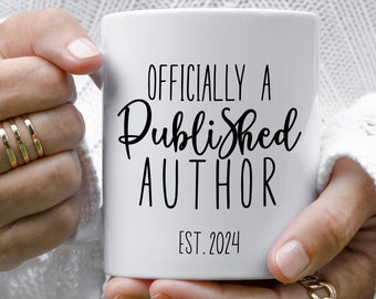 Personalised New Author Gift, Officially a Published Author, Gift for Author Copywriter, Self Published Author Present.