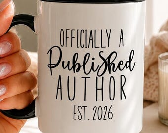 Personalised New Author Gift, Officially a Published Author, Gift for Author Copywriter, Self Published Author Present.