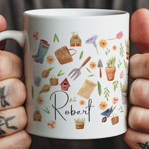 Personalised Gardening Mug, Allotment Mug, Gardener Gift, Plant Man Mug, Landscaper Mug, Plant Lover Gift Ideas