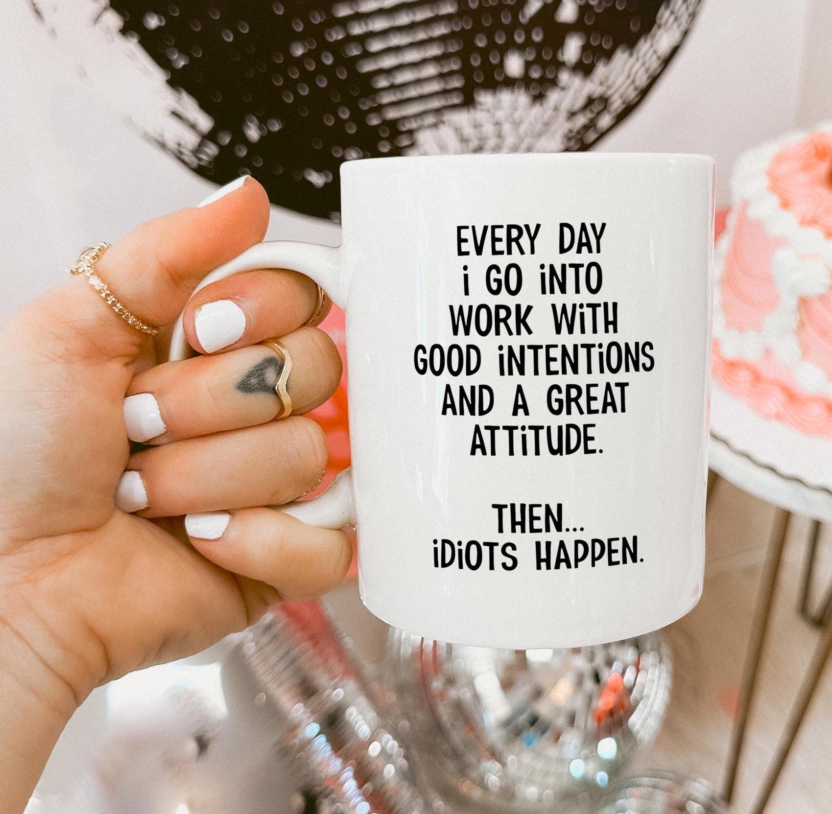 Gift Base Sarcasm La Capacité Pour Insult Idiots 426ml Grand