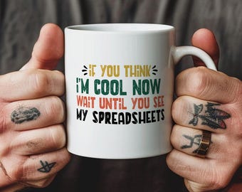 Spreadsheet Wizard Mug, Accountant Gift, Analyst Mug