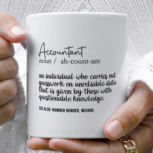 Accountant Gift, Accountant Definition Mug, Funny Accountant Mug, Chartered Accountant Gifts, Accountancy Gift, Students Office Birthday