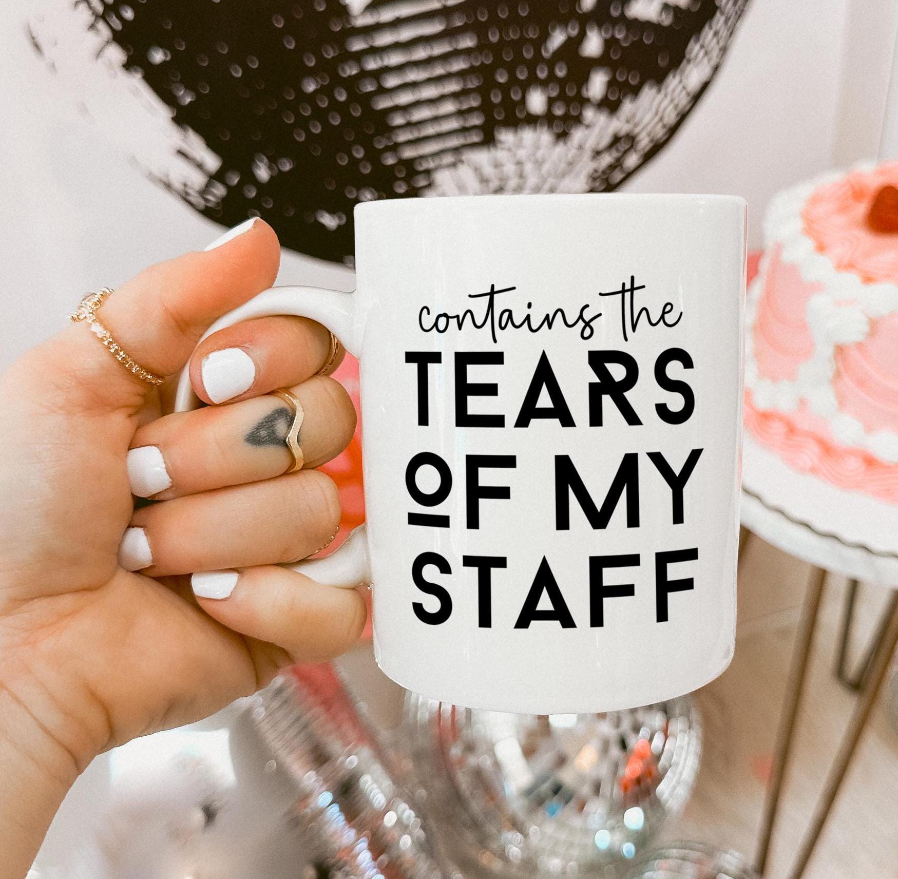Tears of My Staff Mug, Funny Office Mug for Boss, Gift for Manager, Office Manager Funny Office Mug, Manager Birthday