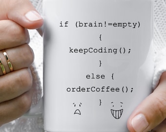 Coding Coffee Mug, Software Developer Gift for Birthday.