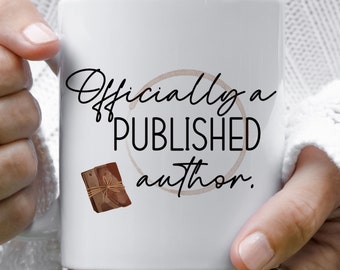 Published Author Coffee Mug, Ceramic Writer Gift