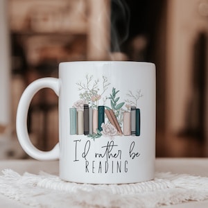 I&#39;d Rather Be Reading Lover Gift,  Book Lover, Gifts for Women, Bookworm Gifts, Bookaholic Present for Book Lover, Bookish Gifts