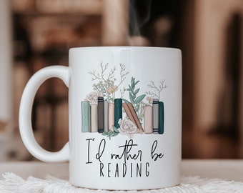 I'd Rather Be Reading Lover Gift,  Book Lover, Gifts for Women, Bookworm Gifts, Bookaholic Present for Book Lover, Bookish Gifts