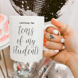 Tränen meiner Studenten Tasse, Dozent Geschenk, lustige Lehrer Geschenke, Studententränen.