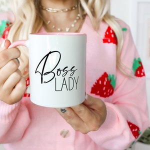 Boss Lady Mug, Gift for Boss Lady, New Business Owner Gift Woman, Girl Boss Mug, Boss Lady Birthday Gift, Boss Lady Gift for Women, Office