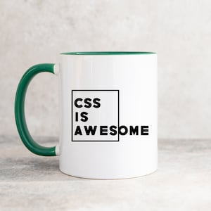 CSS Coding Mug, Code Coffee Mug, Software Developer Gift, Gift for Programmer, Computer Programming Gift