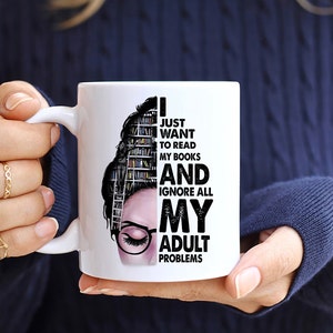 Buchliebhaber Geschenke für Frauen, Buchliebhaber Becher, Buchliebhaber Geburtstag, Buchleser Geschenk, Bücher Becher, Ich liebe Bücher, Buchliebhaber Geschenk Teenager, lustig