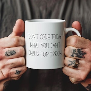 Debugging Mug, Debugging My Life, Debug Mug, Code Mug, Coding Mug, Coding Gifts, Programming Mug, Developer Mug.