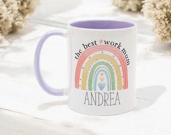 Tazza Personalizzata 'Danke' Arcobaleno – Regalo Maestra/Educatrice, 477 Ml, Prodotta In Germania
