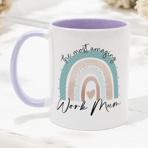 La plus belle tasse de travail pour maman, cadeau de remerciement, cadeau de collègue, cadeau de superviseur, cadeau de remerciement, comme une maman pour moi.