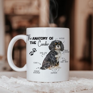 Cavalier King Charles, Tazza Spaniel Tricolore, Tazza Cavalier Spaniel, Biglietto Divertente Spaniel, Regalo Cani King Charles, Regalo Amante Cani, Proprietario Cane