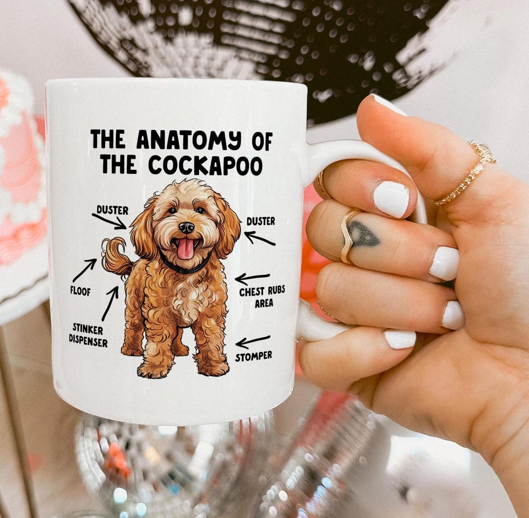 Anatomy of the Cockapoo, Gift for Dog Owner, Dog Lover Gift, Gift for ...