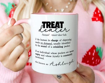 Personalised Treat Dealer Mug – Funny Pet Lover Definition Gift