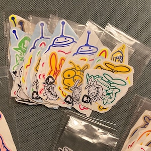 ステッカー パック、ビニール ステッカー、ステッカー、ストリート アート、落書き、キャラクター