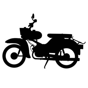 Simson Star Sr4–2 vector template, cutting plotter, foil cutting, paths