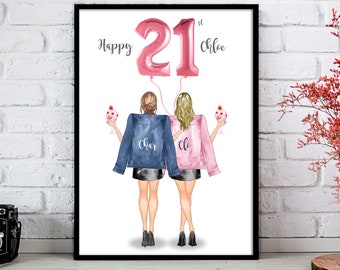 21st birthday gift ideas for girl best friend