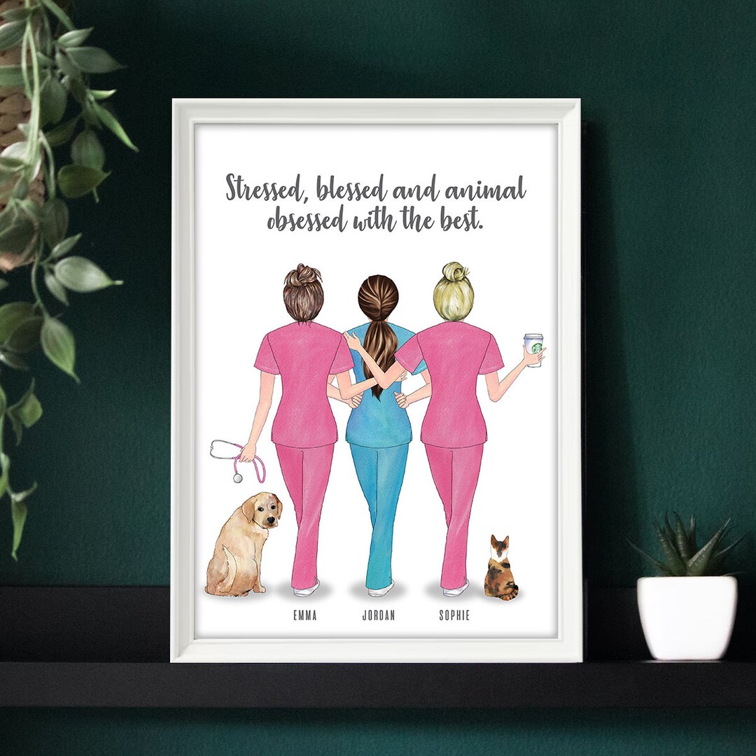 Veterinary Nurse Vet Nurse Gift Veterinarian Gift Vet Tech Etsy UK