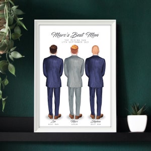 Groomsmen Gift, Personalised Groomsmen Print, Best Man Present, Page Boy Gift, Personalised Wedding Gift, Wedding Print, Best Man Gift