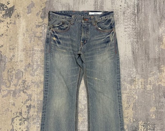 True Religion Flare Jeans: Frankie Big T, Distressed Boot