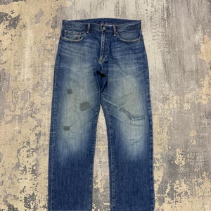 Vintage Y2K Japanese Brand GU Regular Jeans Takuya Kimura Style Hype Japan Fashion Kapital Ppfm Undercover Hysterics Tornado Mart W34x29.5