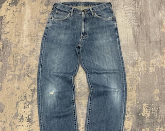 1970s 80s Wrangler Scovill Zip Whiskered Slim Fit Western