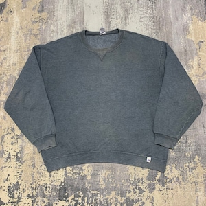 Vintage 90s Russell Athletic Gray Plain Sweatshirt XLarge Russell Athletic Trendy Baggy Crewneck Plain Jumper Russell Blanks Sweater Size XL