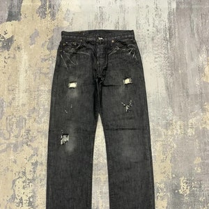 Vintage 90s Levis 501 Jeans: Distressed Straight Leg Denim, W29x32