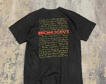 Vintage 1990s Bon Jovi Band Tee: Japan Tour, Unisex Rock T-shirt