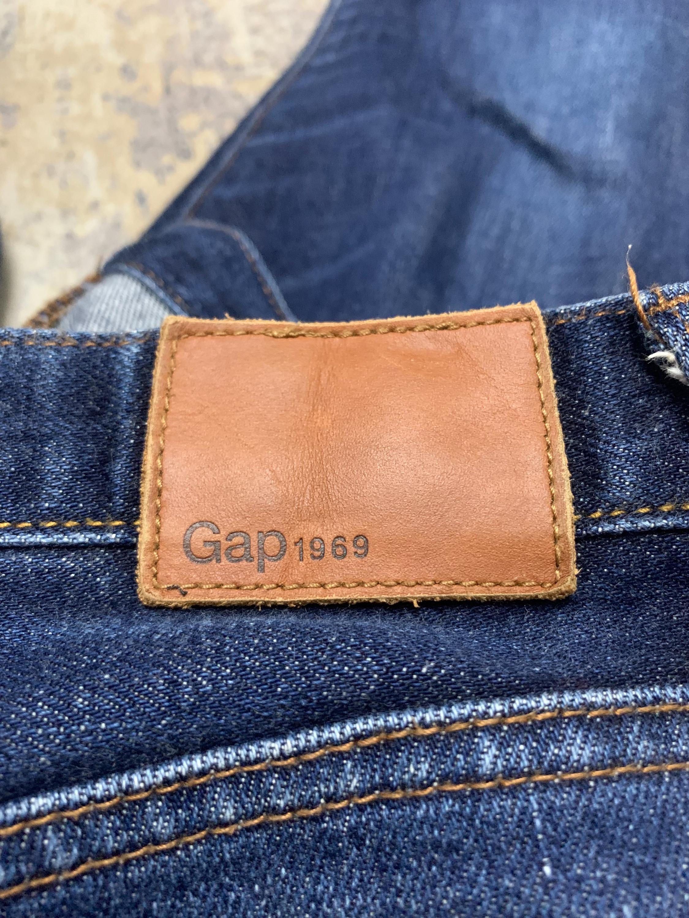 GAP 1969 Selvedge Denim Jeans, Men's Japanese Kaihara Selvedge Raw