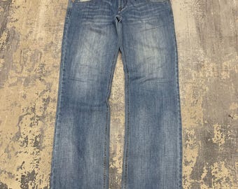 Y2K Dolce Gabbana D&G Dark Washed Blue Jeans | 2000s 00s Era Baggy