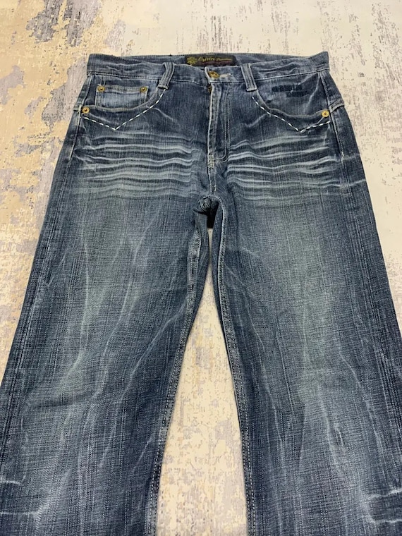 Vintage Oririn Jeans: Japanese Studded Denim Pants, Size 32x32 - Etsy