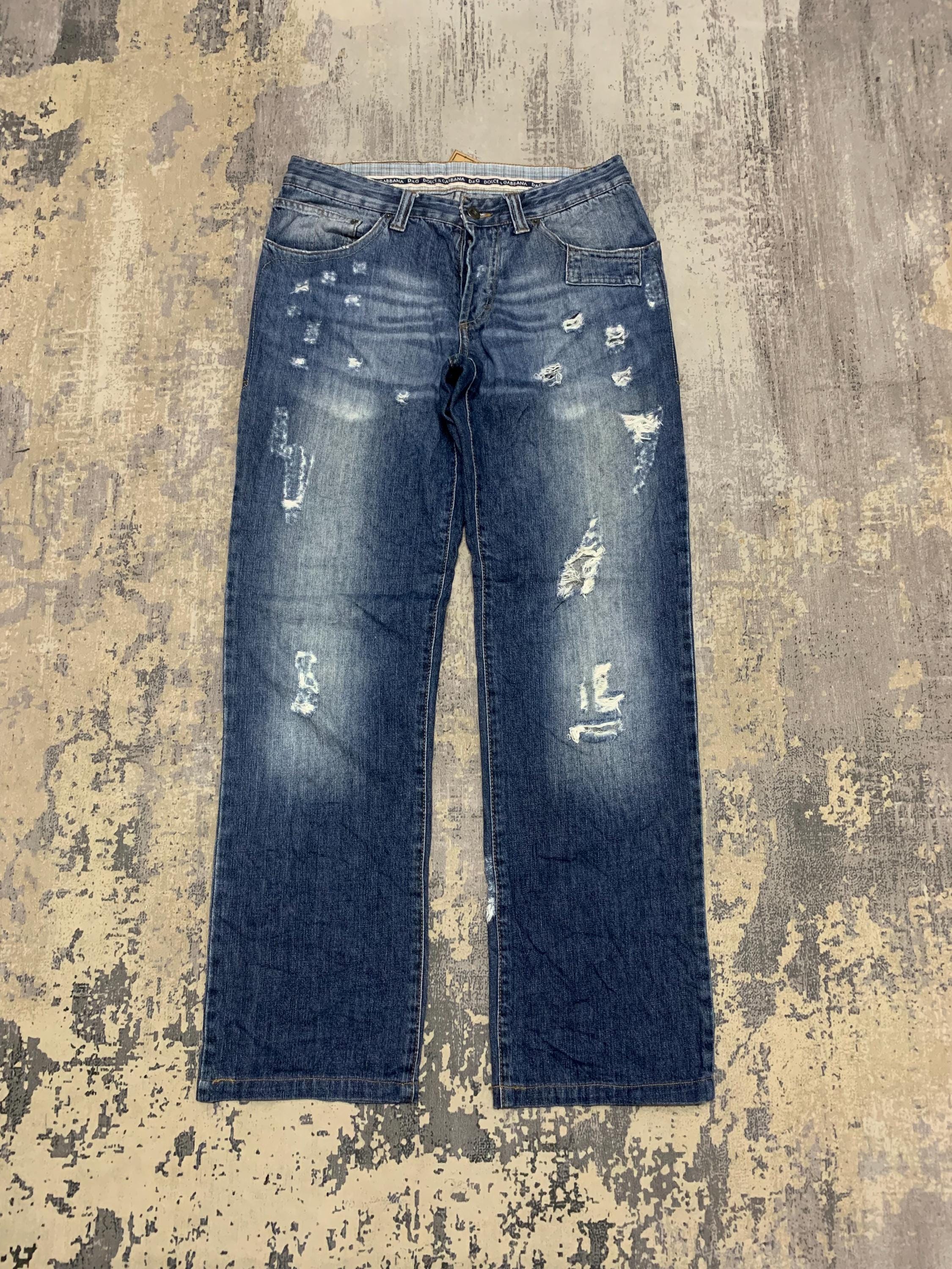 Dolce Gabbana Ripped Jeans - Etsy
