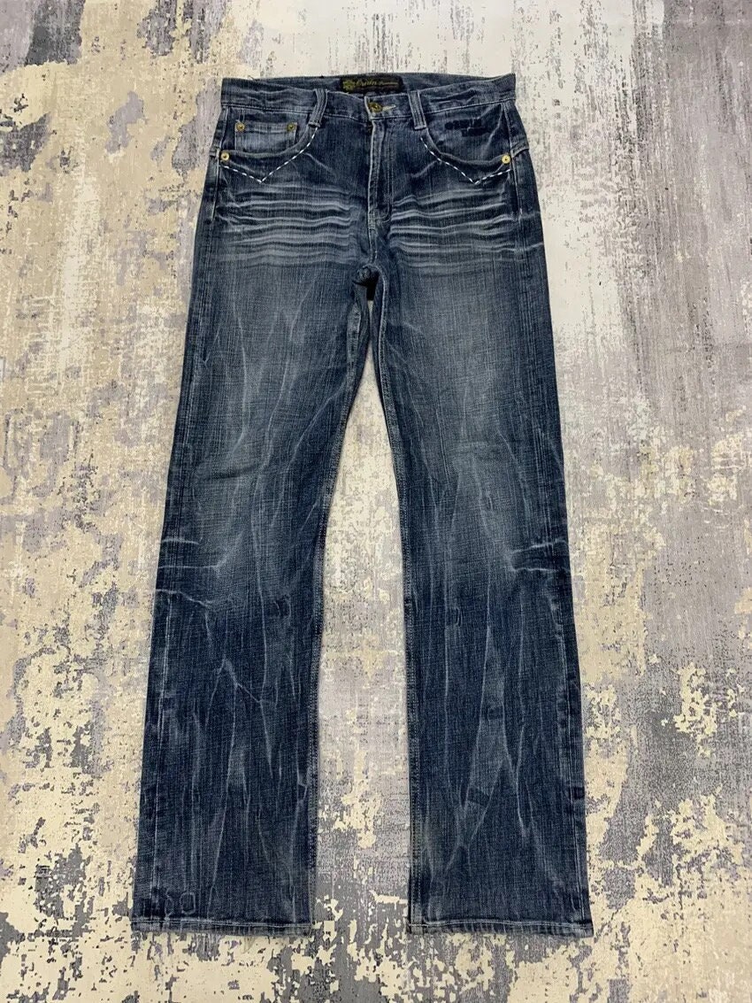 その他 pririn Vintage Oririn Jeans: Japanese Studded Denim Pants, Size 32x32 - Etsy