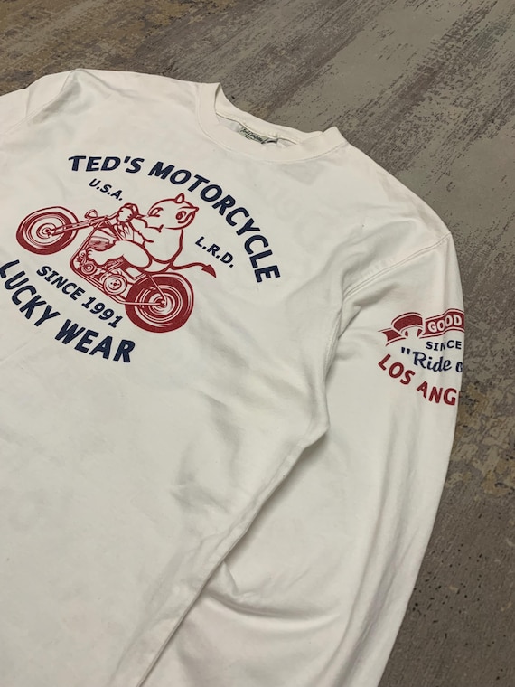 Vintage Ted Company Tedman Lucky Wear Long Sleeve Tee Japanese