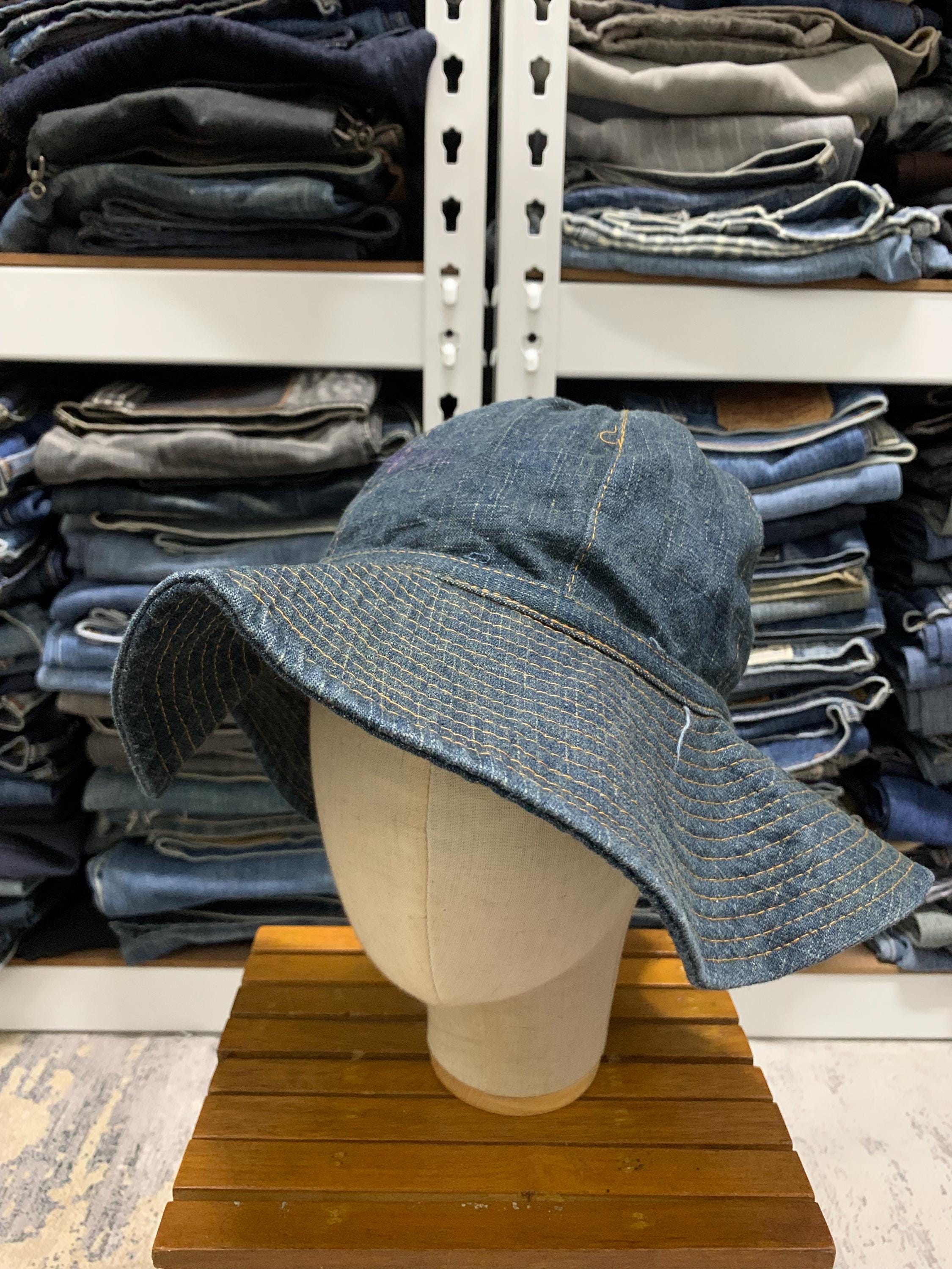kapital 12ozデニム バケットチューリップHAT 12ozマグパイデニム ラジオチューリップHAT | KAPITAL
