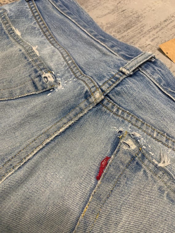 Custom Patchwork Levi’s 501ZXX Big E LVC Jeans | … - image 14