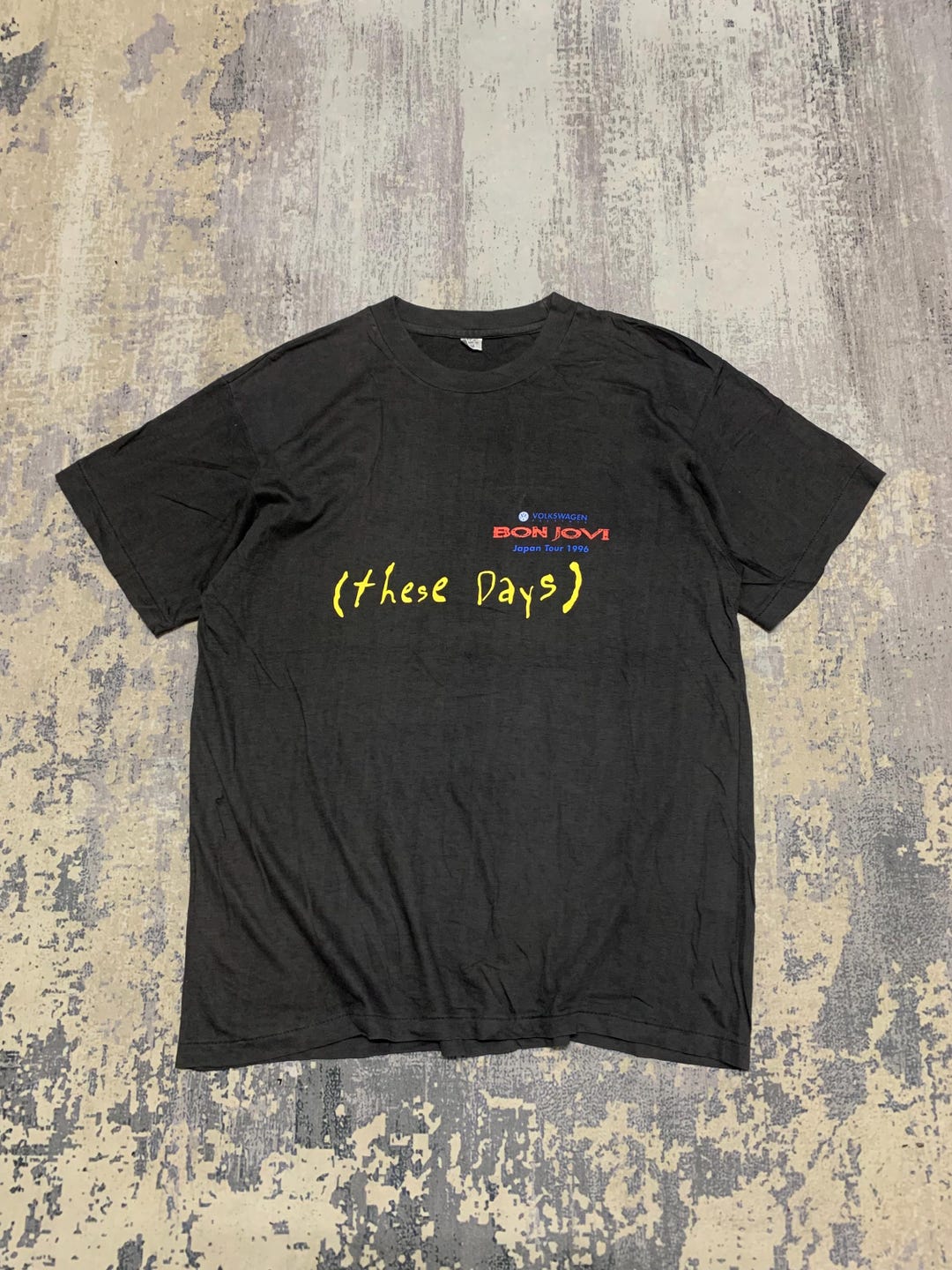 Vintage 1990s Bon Jovi Band Tee: Japan Tour, Unisex Rock T-shirt