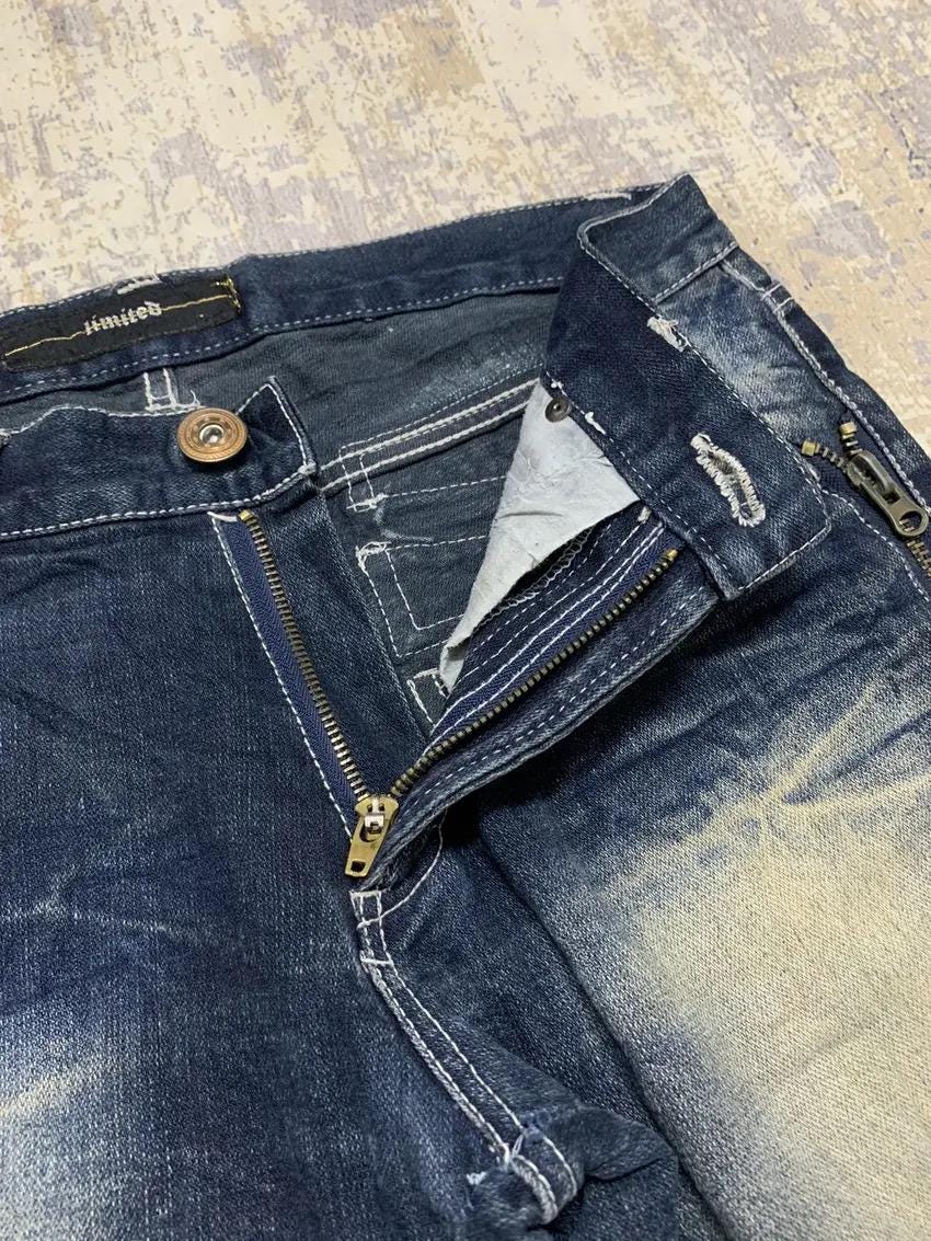 Japanese Brand LIMITED Lgb Ifsixwasnine Style Denim Jeans Flare