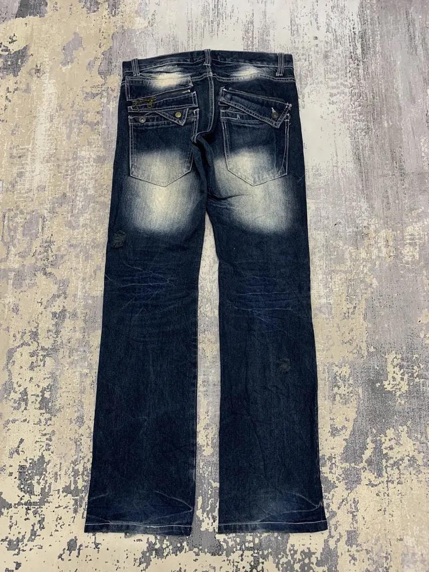 Japanese Brand LIMITED Lgb Ifsixwasnine Style Denim Jeans Flare