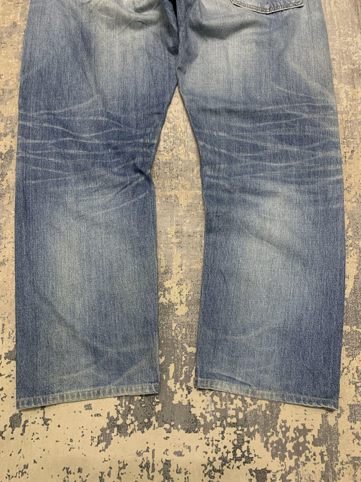 Vintage Edwin ED05 Distressed Blue Jeans Size 36x30 Japanese Denim